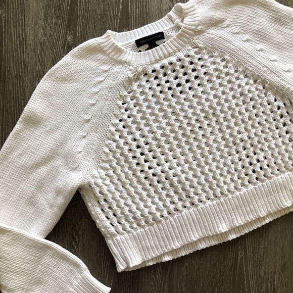 REDUCED!! ⬇️ ✂️Banana Republic Cropped Open Knit sweater - Picture 3 of 6
